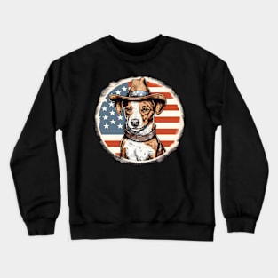 Jack Russell Terrier 4th of July Crewneck Sweatshirt